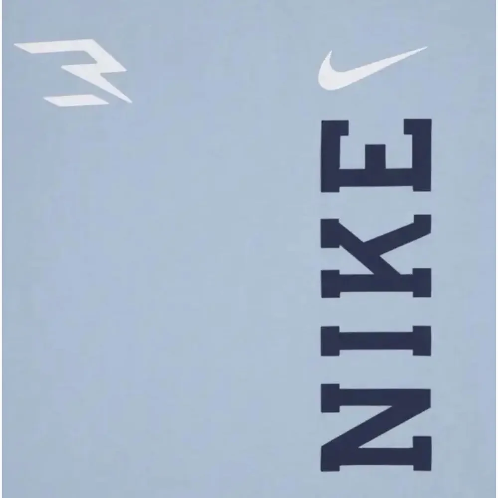 Nike 3Brand T-Shirt Boys XL Blue Sportswear Graphic Swoosh Logo Tee Shirt NEW